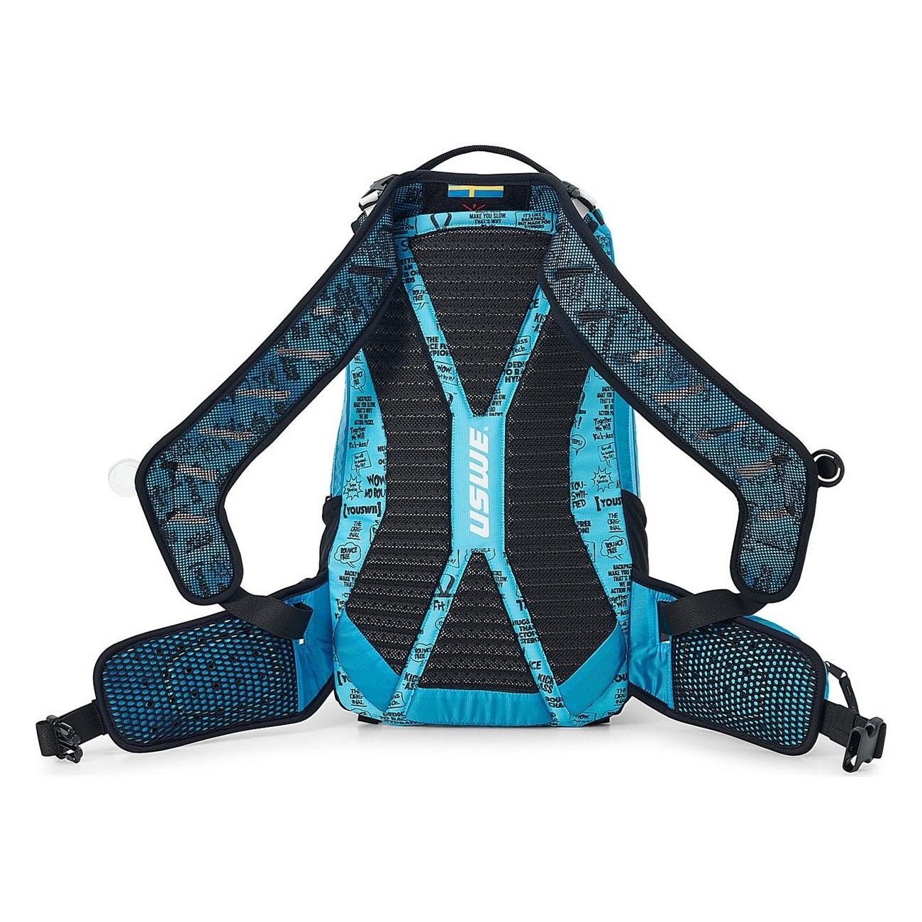 USWE Shred 25L Blue Backpack for Freeride and MTB with No Dancing Monkey 2.0 - 11