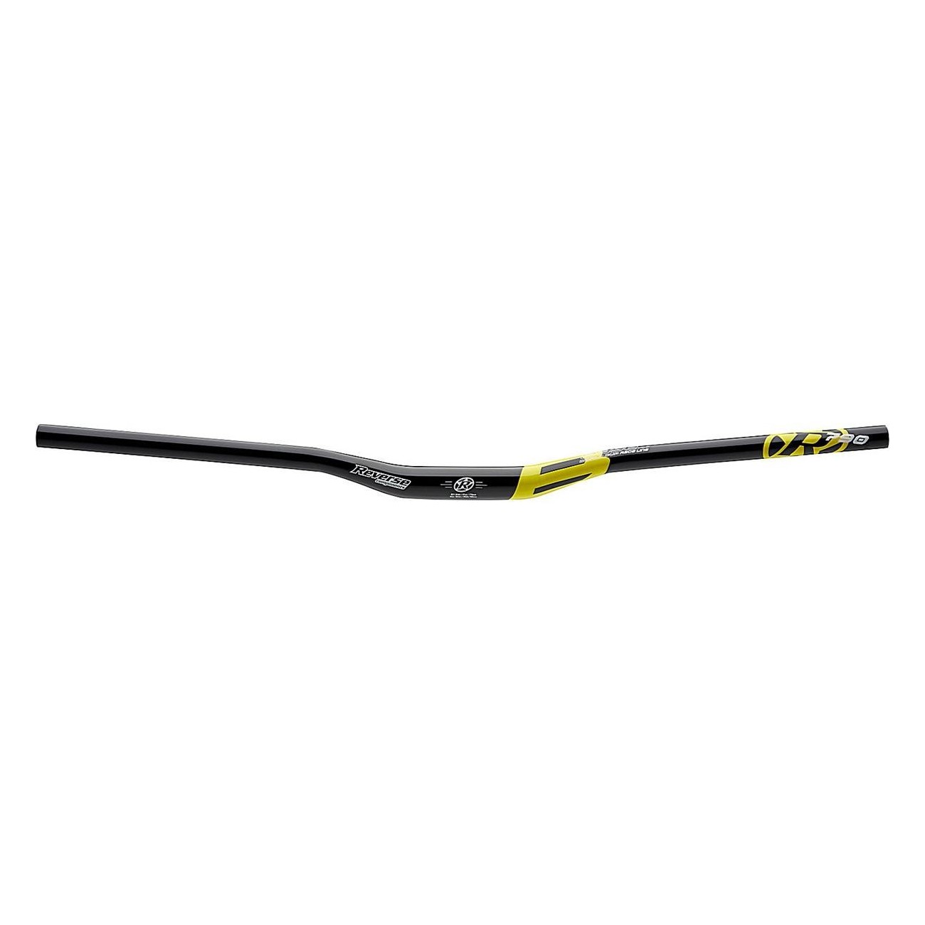 Guidon Reverse 790mm Ø31,8mm avec Rise 18mm en Aluminium 7075 Noir/Jaune - 1