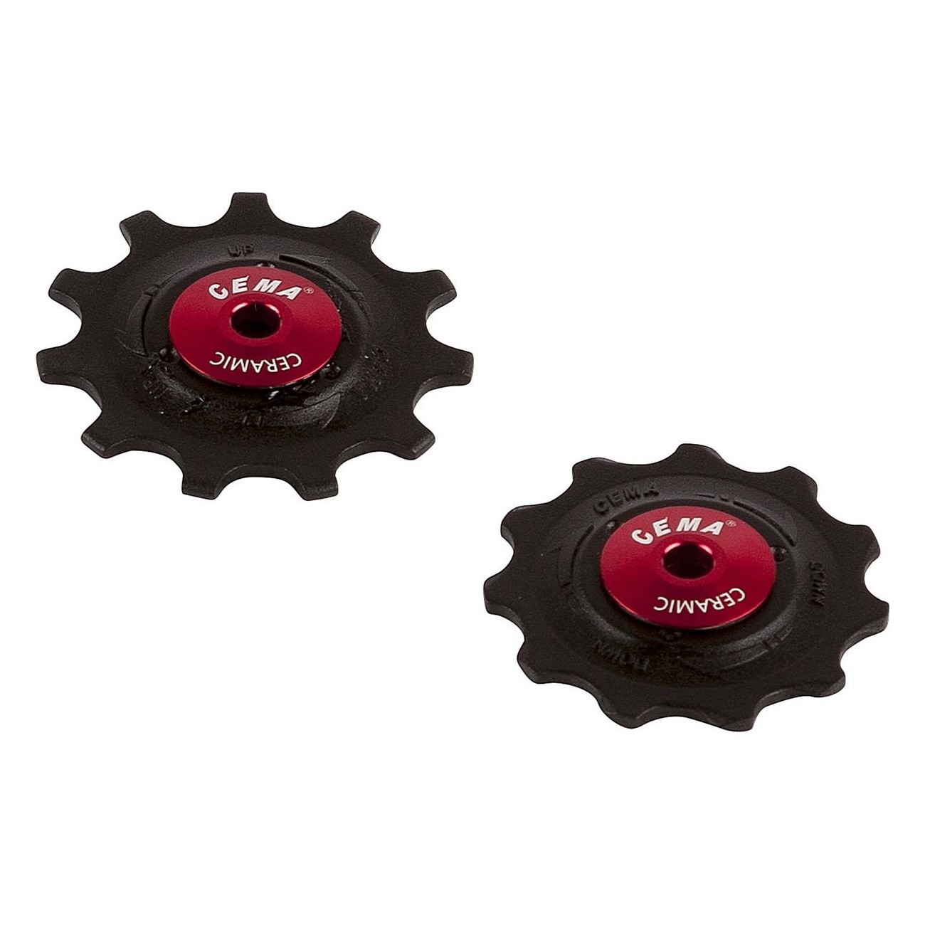 Black Ceramic Pulley for 9/10/11 Speed Derailleurs - Compatible with Shimano & SRAM - 2