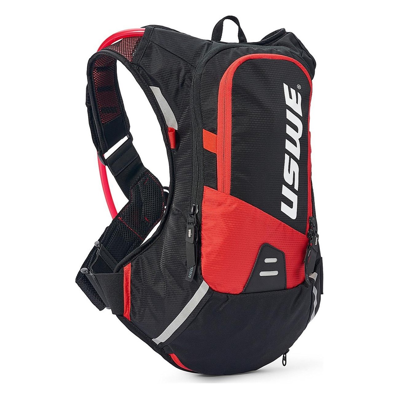 Uswe Hydro 8L MTB Backpack Red with No Dancing Monkey 1.2 System - 1