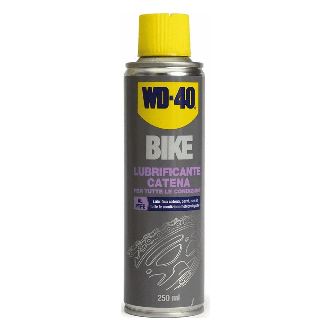 Lubricante para Cadenas de PTFE 250ml para Bicicleta - Excelente en Todas las Condiciones - 1