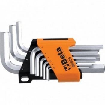 Beta Short Hex Key Set 9 Pieces 1.5-10mm Silver - 1