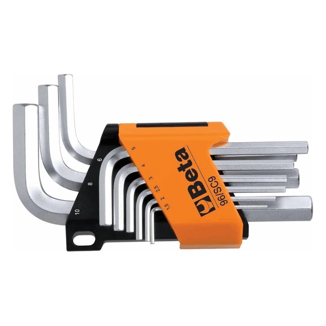 Beta Short Hex Key Set 9 Pieces 1.5-10mm Silver - 1