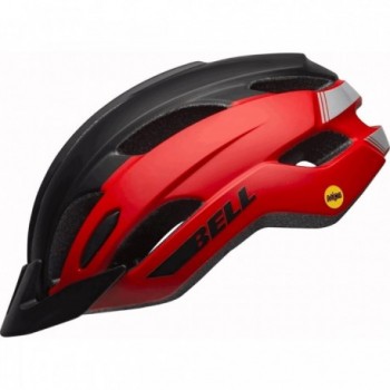 Casco Trace MIPS Negro y Rojo Mate con Sistema Ergo Fit, Talla 54-61 cm - 1