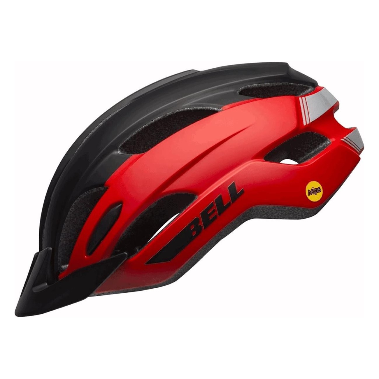 Casco Trace MIPS Negro y Rojo Mate con Sistema Ergo Fit, Talla 54-61 cm - 1