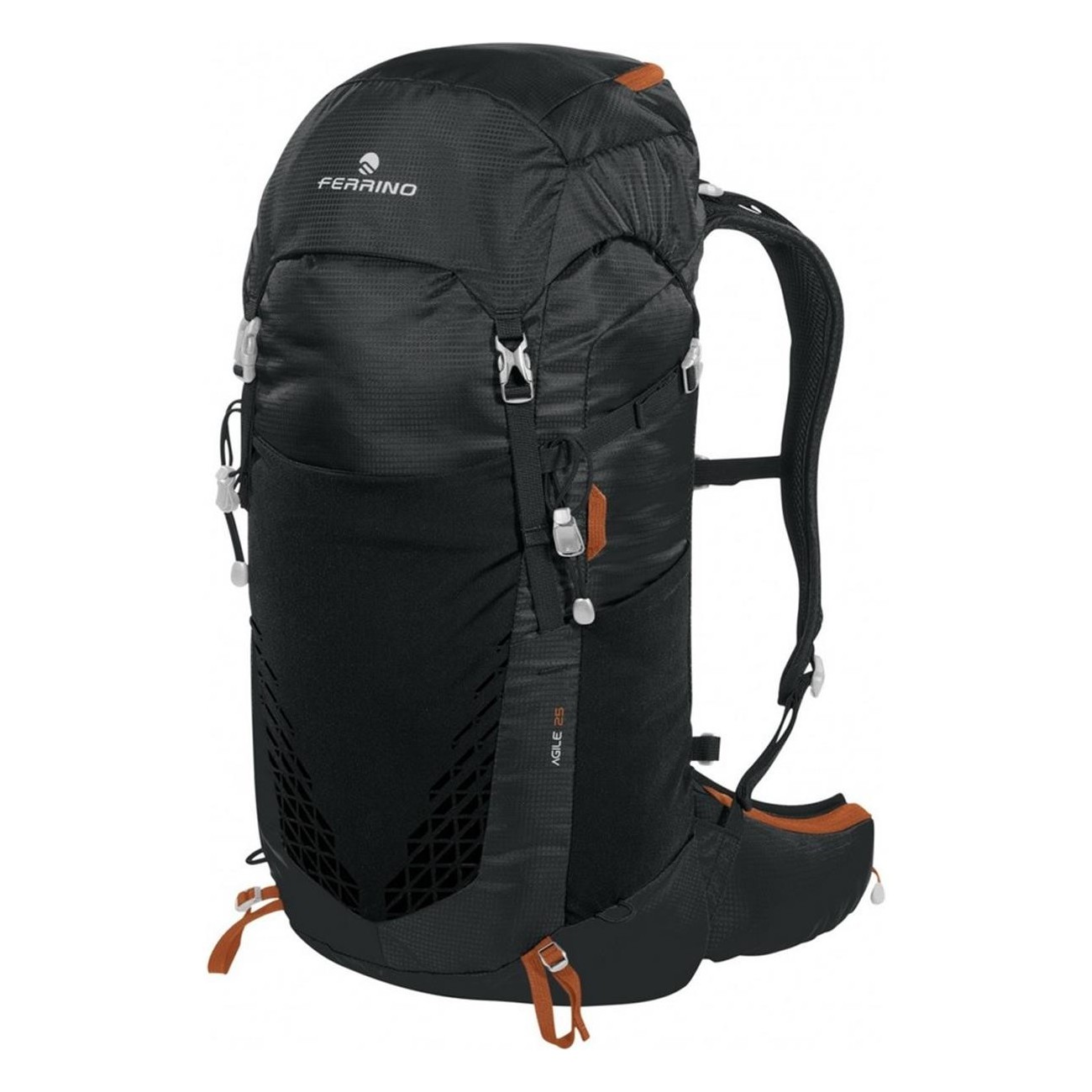 Mochila Agile 25L Negra para Trekking con Sistema Hollow Back - 1