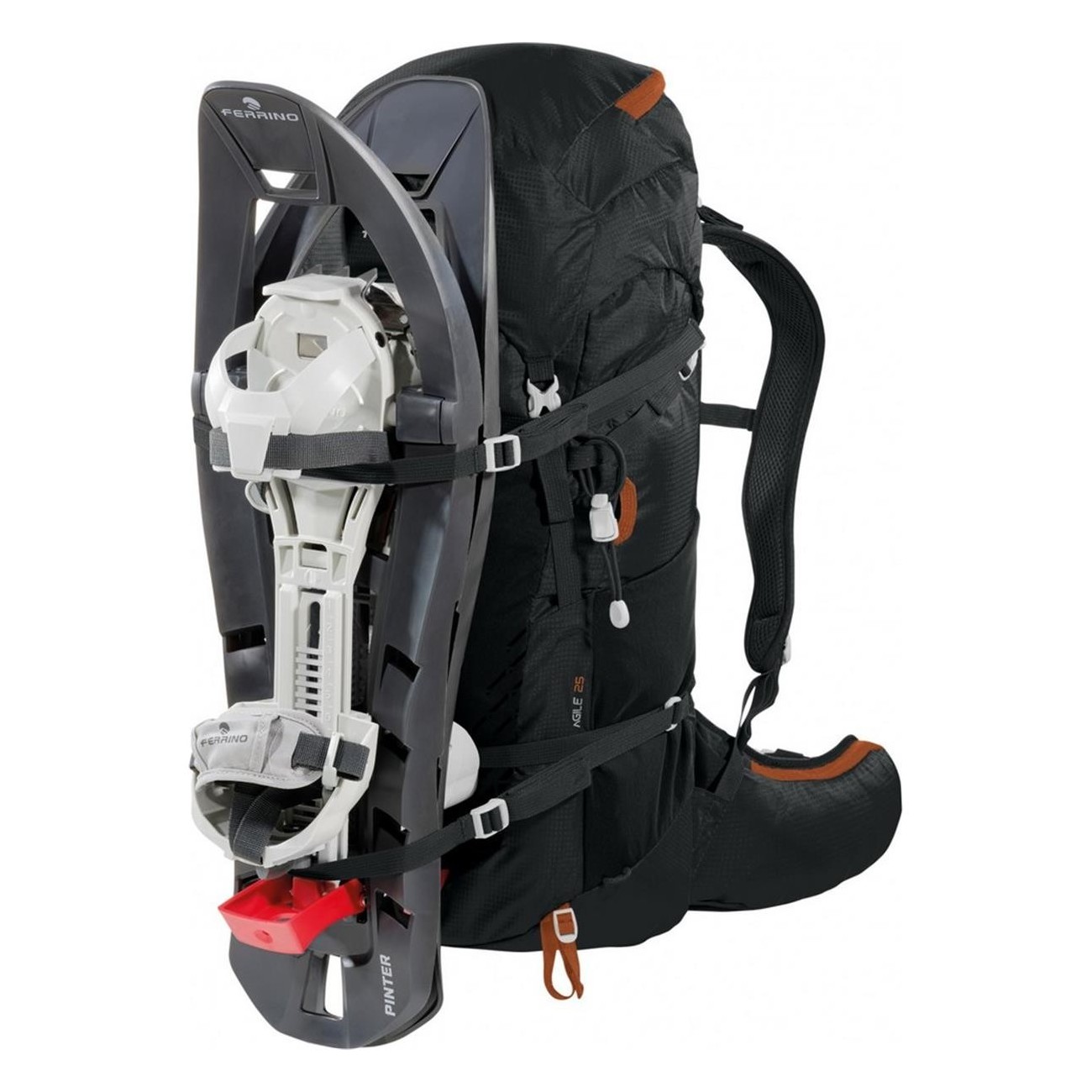 Mochila Agile 25L Negra para Trekking con Sistema Hollow Back - 6