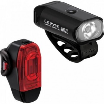 Coppia Luci Bicicletta Mini Drive 400XL e KTV Drive+ con Cinghie in Gomma Siliconica Nere - 1 - Luci - 4710582552007