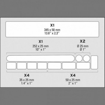 Protezioni Telaio Skin Armor M - Set di 12 Adesivi Trasparenti Resistenti e Facili da Applicare - 3 - Protezioni varie - 3420582