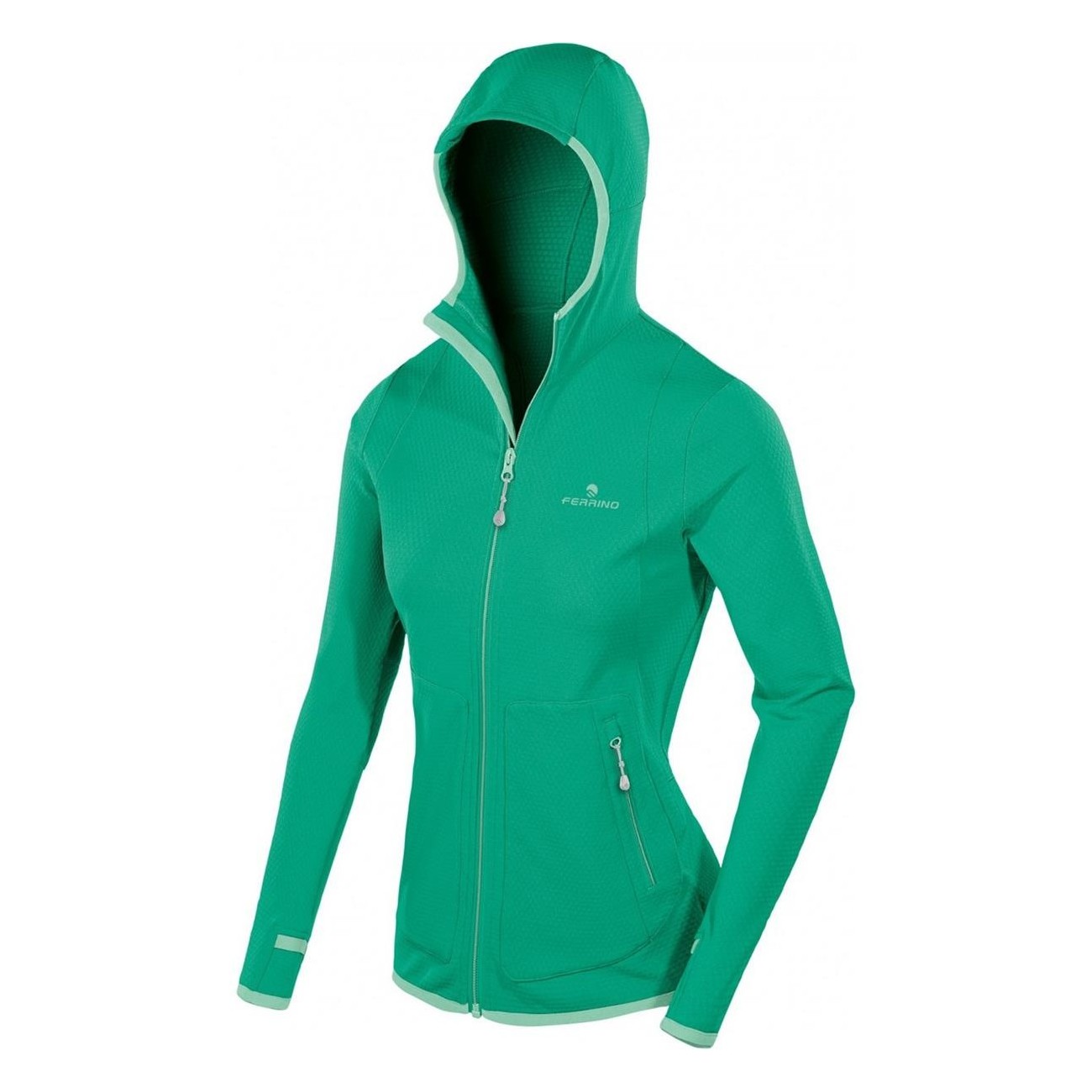 Veste Femme Vert Jade XL Alpinisme Trekking Capuche Élastique - 1