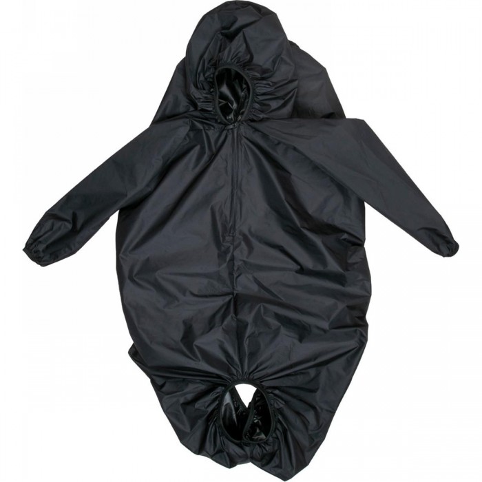 Poncho de Lluvia para Niños Kid'n'Seat Negro Reflectante con Mangas - 1