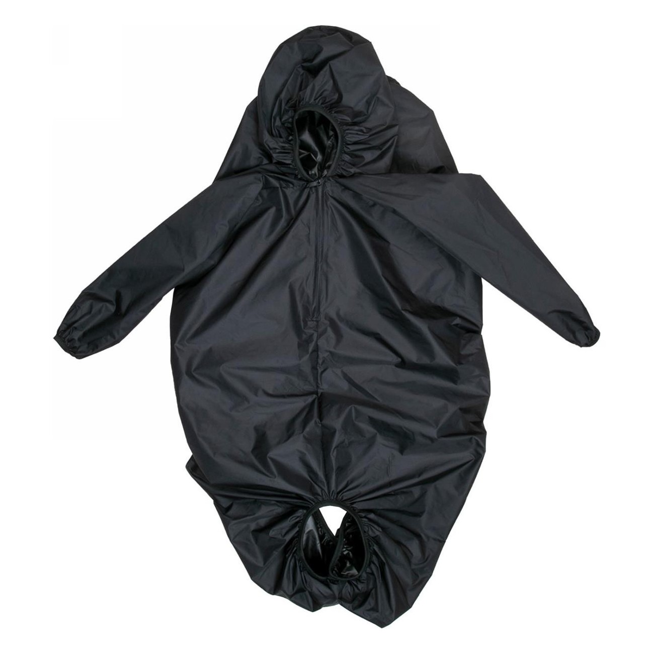 Poncho de Pluie Enfant Kid'n'Seat Noir Réfléchissant avec Manches - 1