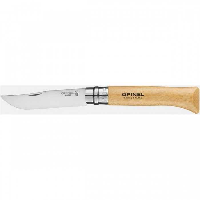 Couteau Opinel Viroblock N.10 Inox - Set de 6 Pièces avec Lame de 10 cm - 1