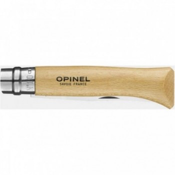 Coltello Opinel Viroblock N.10 Inox - Set da 6 Pezzi con Lama da 10 cm e Manico in Faggio - 3 - Coltelli - 3123841231000