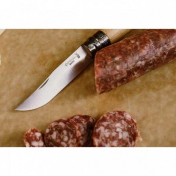 Coltello Opinel Viroblock N.10 Inox - Set da 6 Pezzi con Lama da 10 cm e Manico in Faggio - 7 - Coltelli - 3123841231000