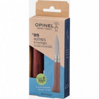 Opinel N. 9 Oyster Knife with Stainless Steel Blade and Padouk Handle - 2