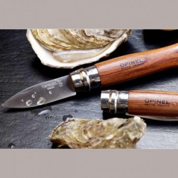 Opinel N. 9 Oyster Knife with Stainless Steel Blade and Padouk Handle - 7