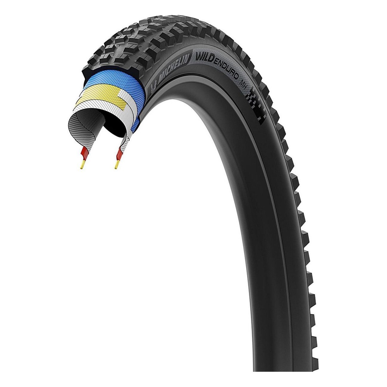 Michelin Wild Enduro MH TLR Dark 27.5' x 2.50 MTB Tire, Anti-Puncture, Extra Grip - 3