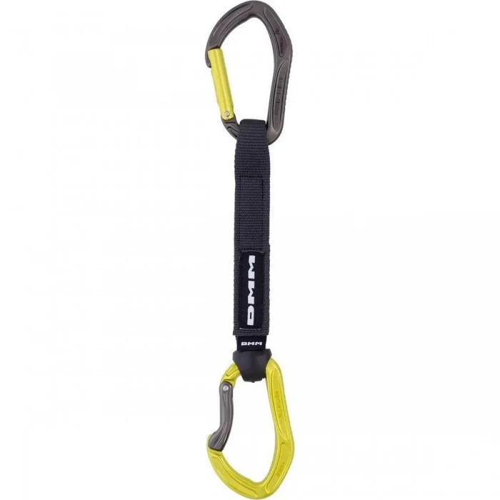 Alpha Sport Quickdraw 18cm Lime for Sport Climbing - Easy Clip & Safety - 1