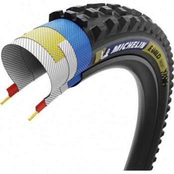 Michelin E-Wild Front Magi-X TLR Racing 29' x 2.40 MTB Tire - 3