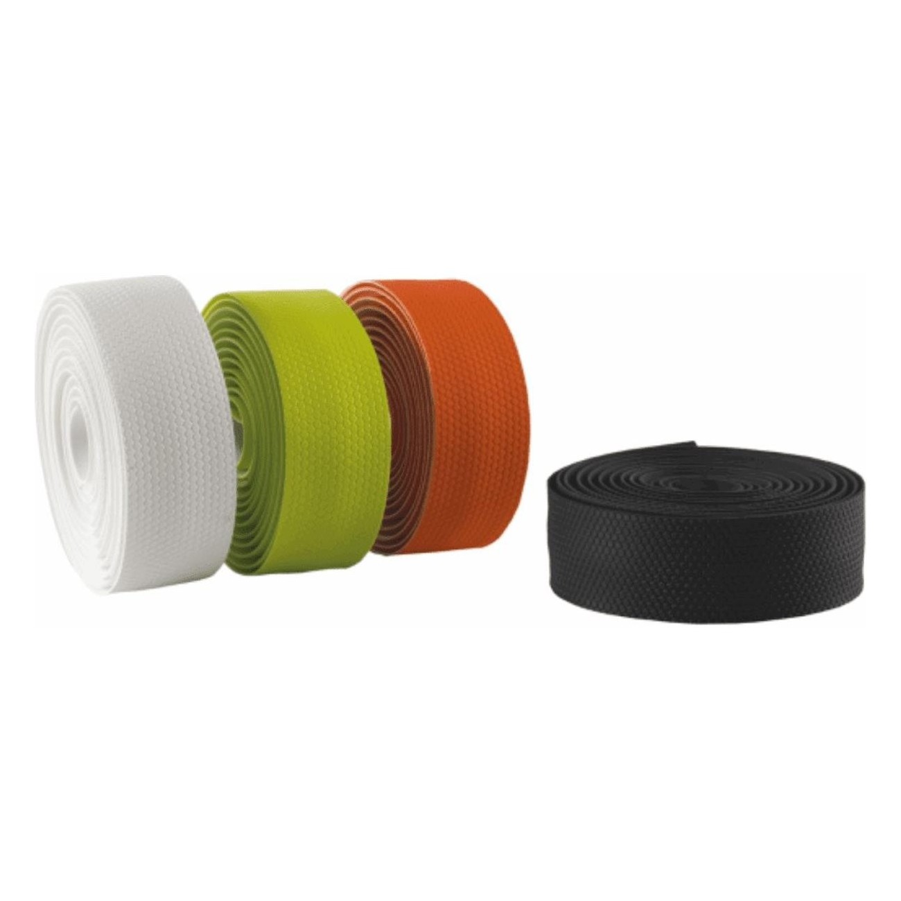 Green Anti-Slip Handlebar Tape - Set of 2 Rolls with Caps and Adhesive - 1