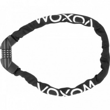 Voxom 6mm x 900mm Combination Lock for Bicycle - Steel Chain Security - 3