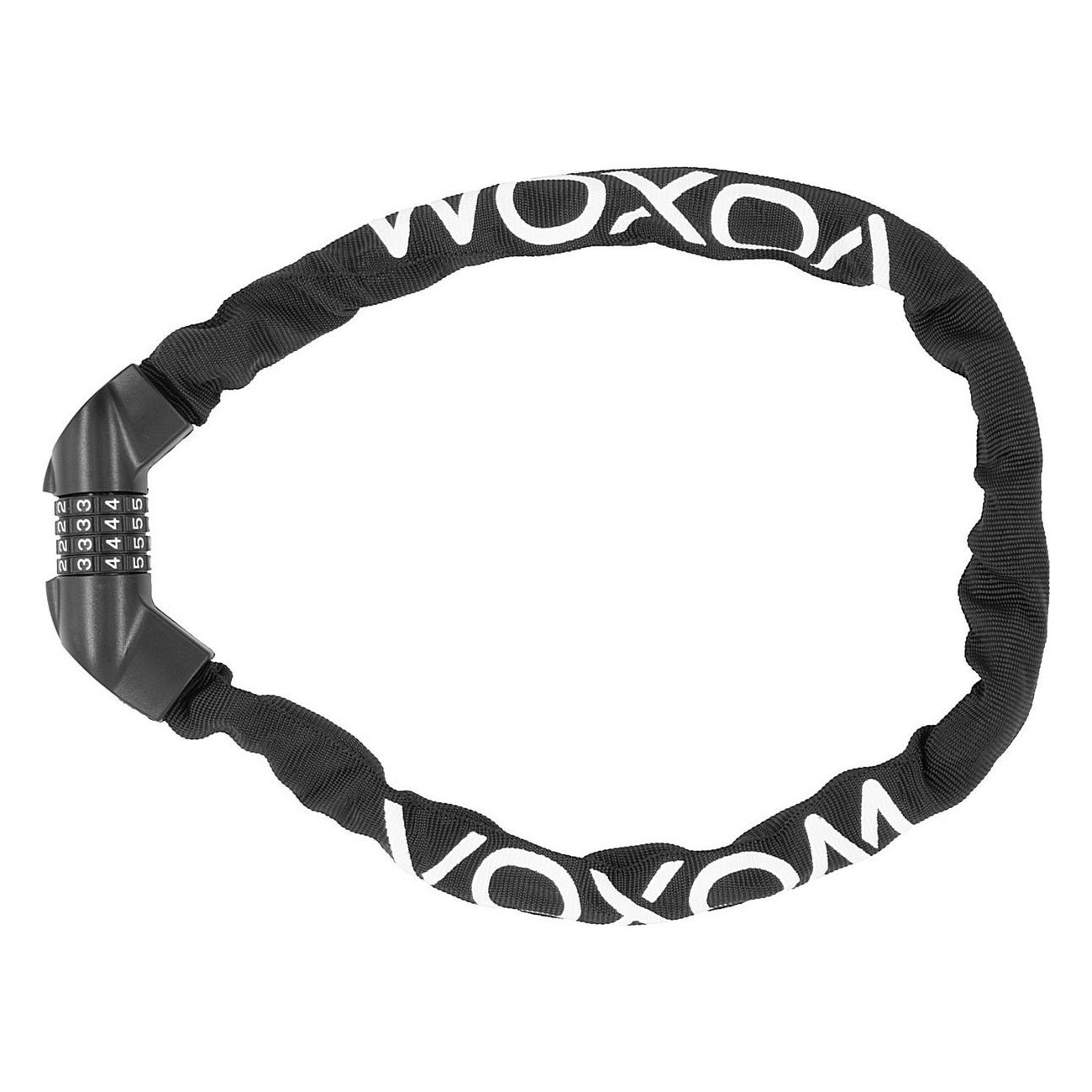 Voxom 6mm x 900mm Combination Lock for Bicycle - Steel Chain Security - 3