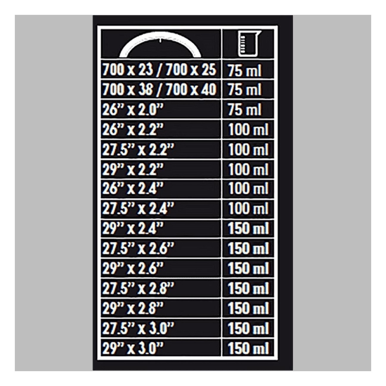 Tubeless Pannenset 100ml mit Presta- und Schrader-Ventilen und Sattelstützenhalter - 4