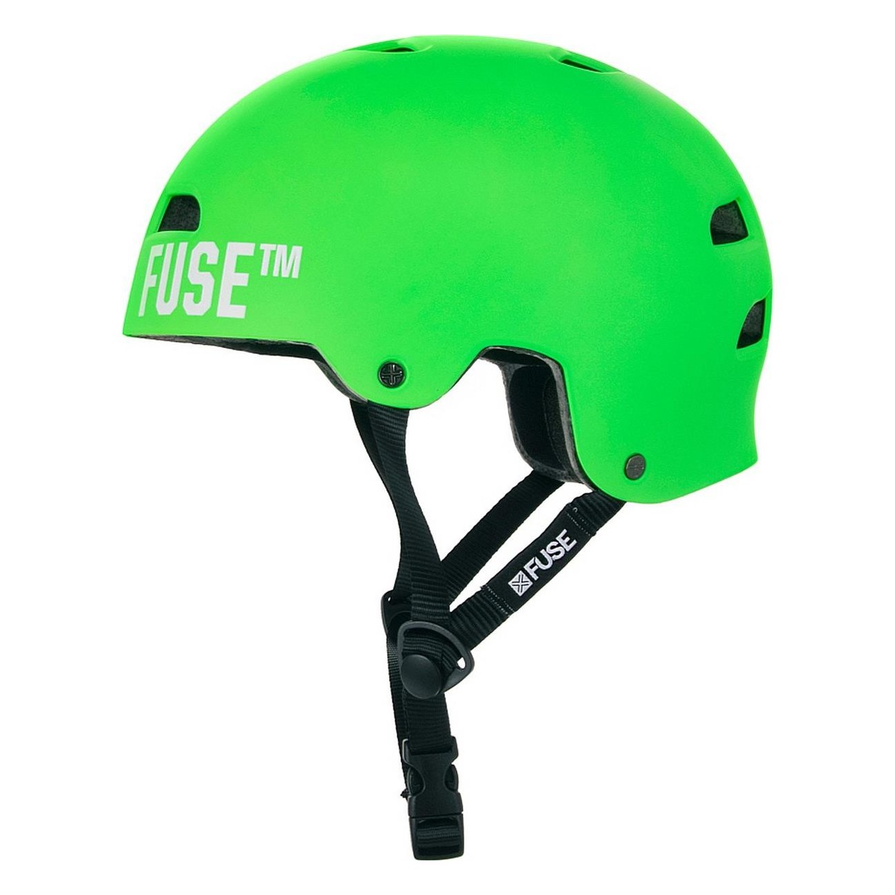 Fuse Alpha M-L Helmet - Matte Neon Green, Comfort & Protection with ABS Shell - 1