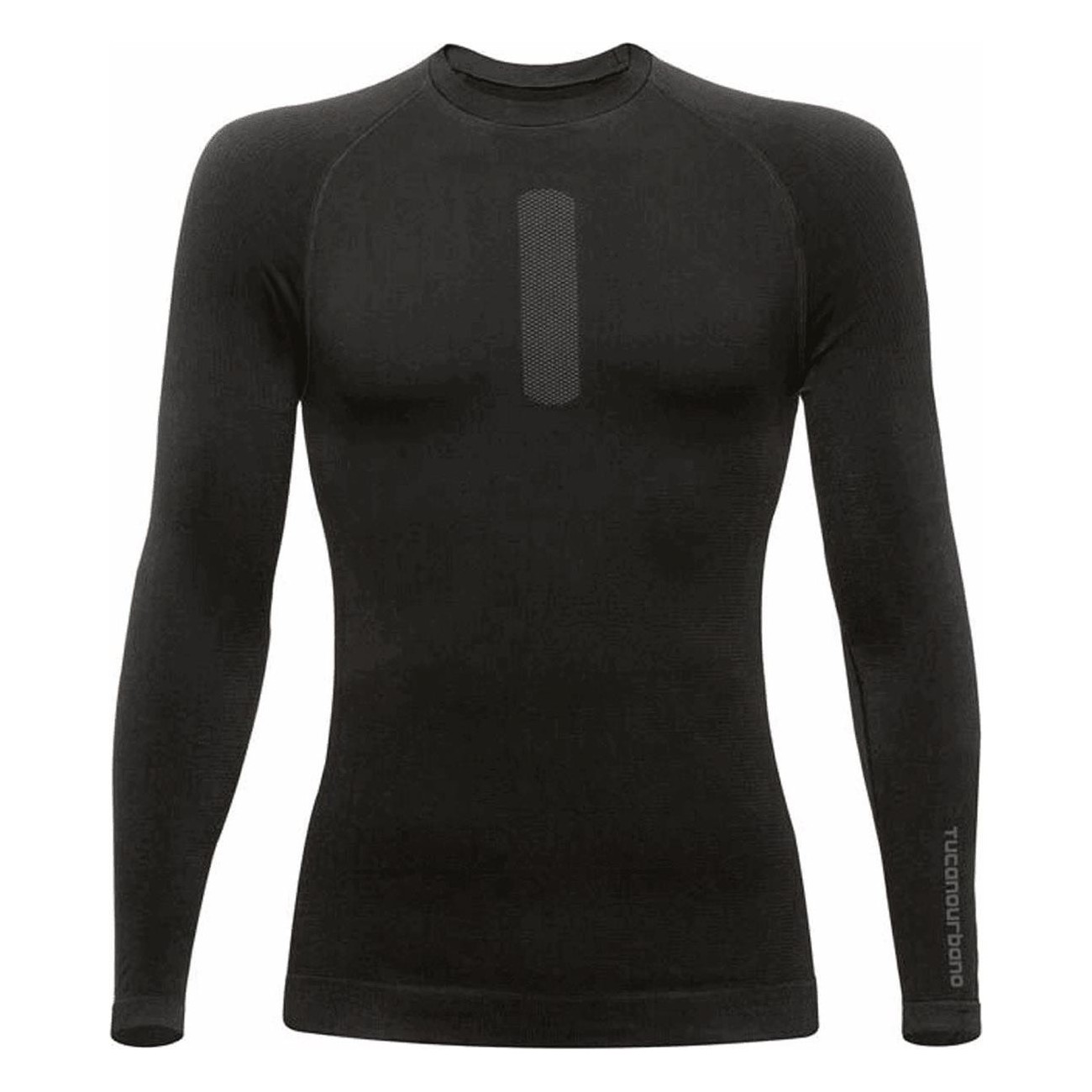 Black Long Sleeve Seamless Technical Shirt - Size 2XL, Comfort & Performance - 1