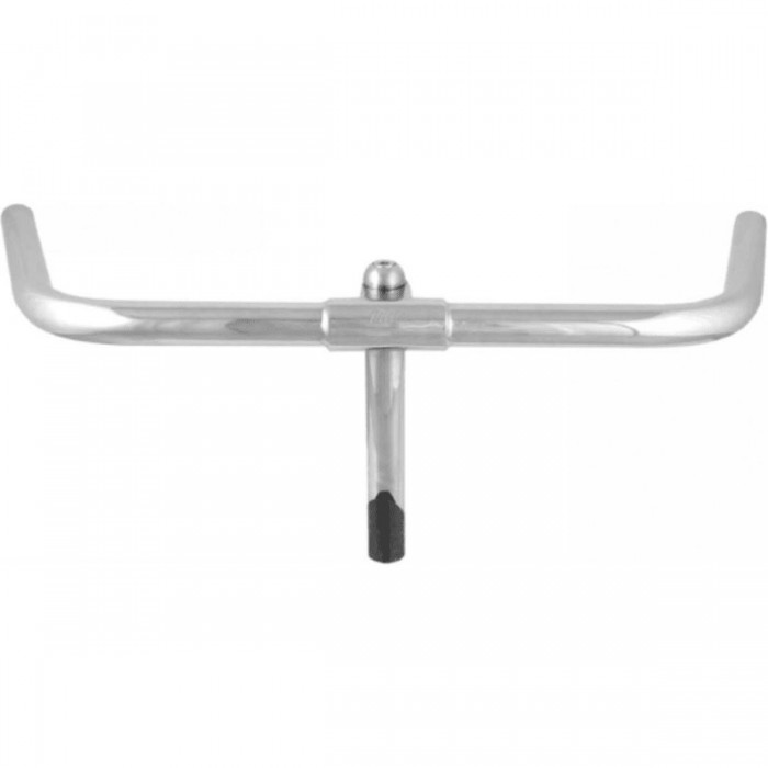 Guidon en Acier Chromé 520mm pour Vélo Urban/City, Fixation Ø 22,2mm - 1