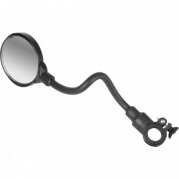 3D Adjustable Matte Black Bicycle Mirror with Tool-Free Handlebar Mounting - 2