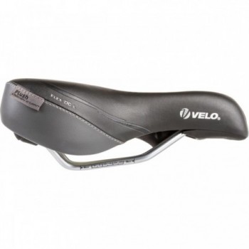 VELO PLUSH Flex DC L Women's Saddle with Deep V-Cut, 368g, No Clamp - 2