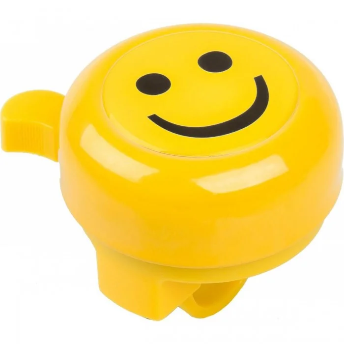 Campanello Smile M-Wave Giallo in Acciaio e Plastica con Adesivo 3D - 1 - Campanelli - 0887539002534