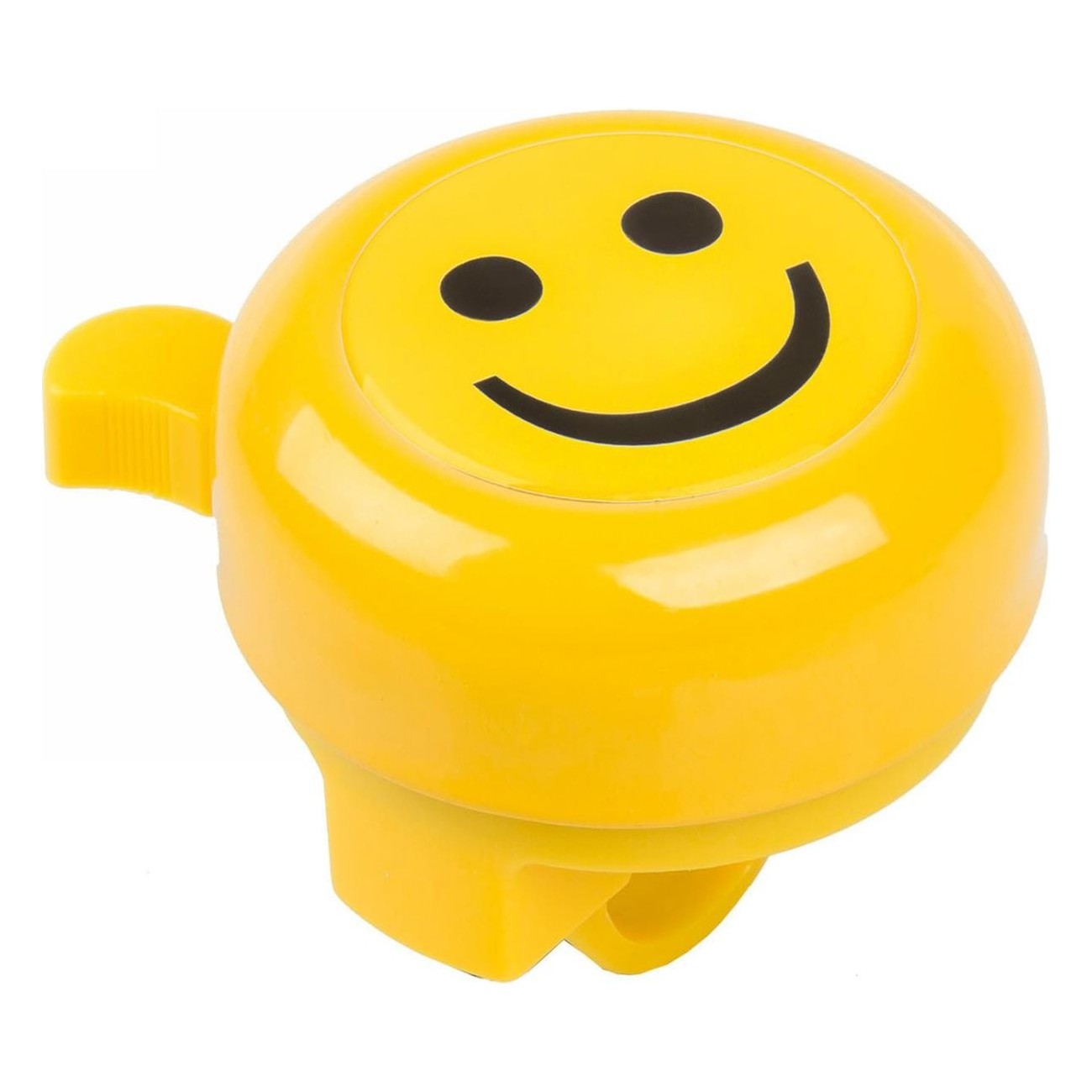 Campanello Smile M-Wave Giallo in Acciaio e Plastica con Adesivo 3D - 1 - Campanelli - 0887539002534