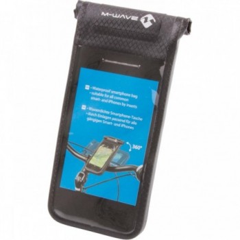 Housse Étanche pour Smartphone M-Wave Black Bay pour Guidon de Vélo - 1