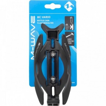 Portabotellas M-Wave BC Vario de Nylon Negro, Fácil Inserción Superior y Frontal - 5