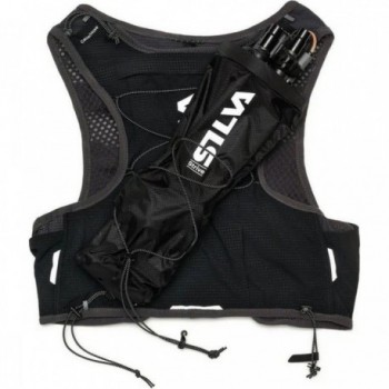 Gilet da Corsa Silva Strive 10 Nero XS - Leggero, Traspirante, 10 Litri, Tasche e Attacchi per Bastoncini - 10 - Attrezzatura tr