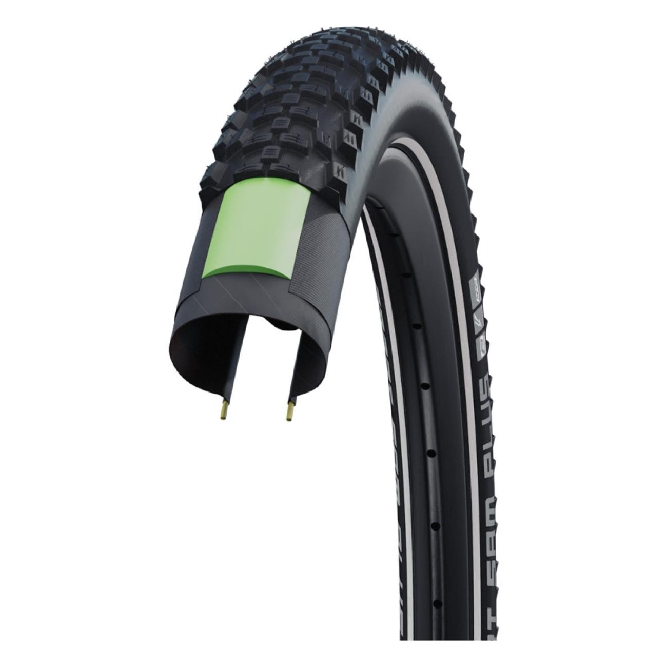 Pneu Antiforure 27.5x2.25 Smart Sam Plus Rigide pour E-MTB, GreenGuard et Snake Skin - 1