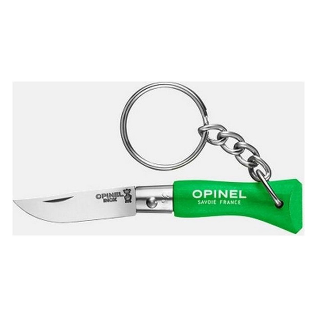 Coltello Portachiavi Opinel N° 2 Verde Prato (6 Pezzi) - Lama 3,5 cm in Acciaio Inossidabile - 1 - Coltelli - 3123840022739