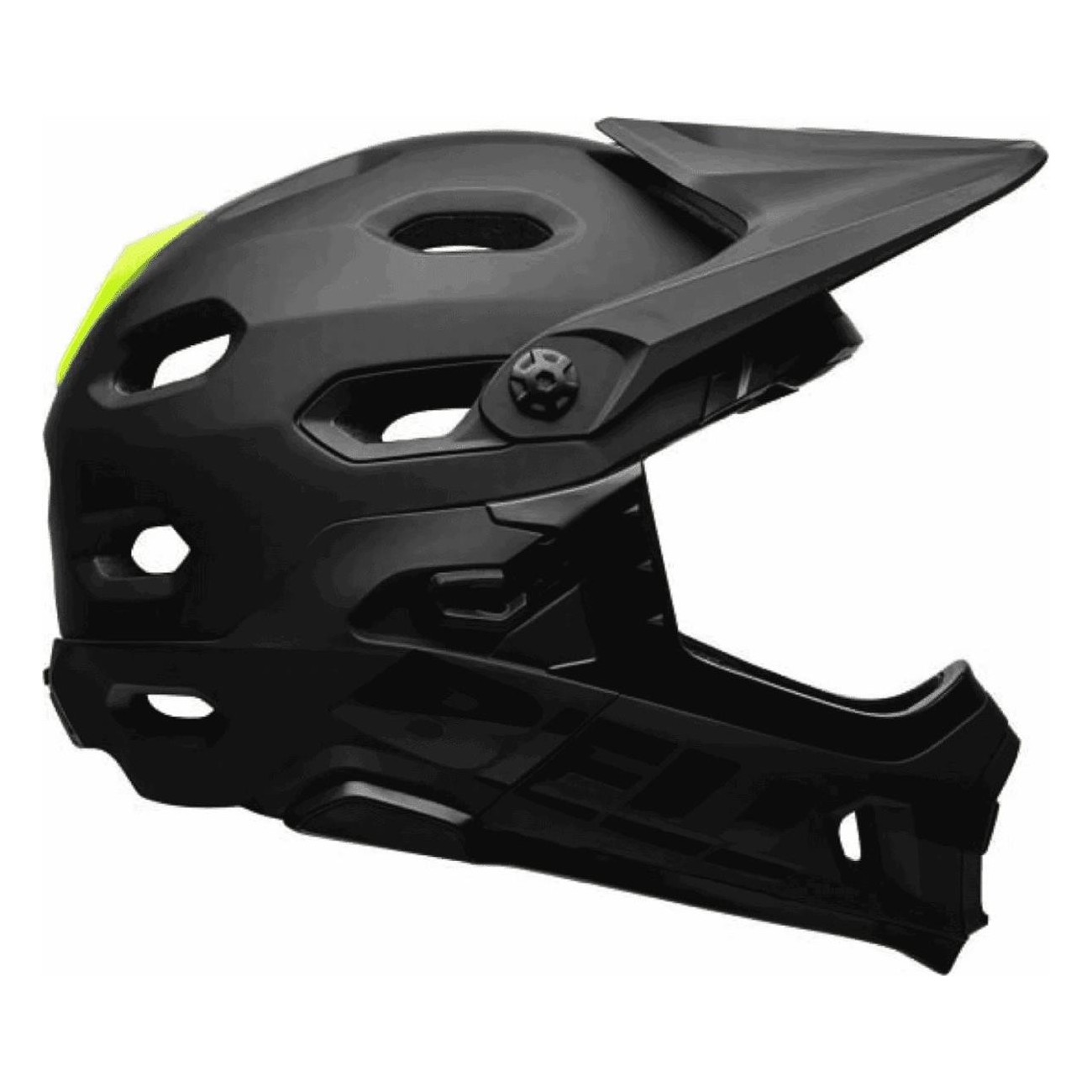 Full Face Super DH Helmet Black/Yellow with MIPS Technology, Size 55-59 cm - 1