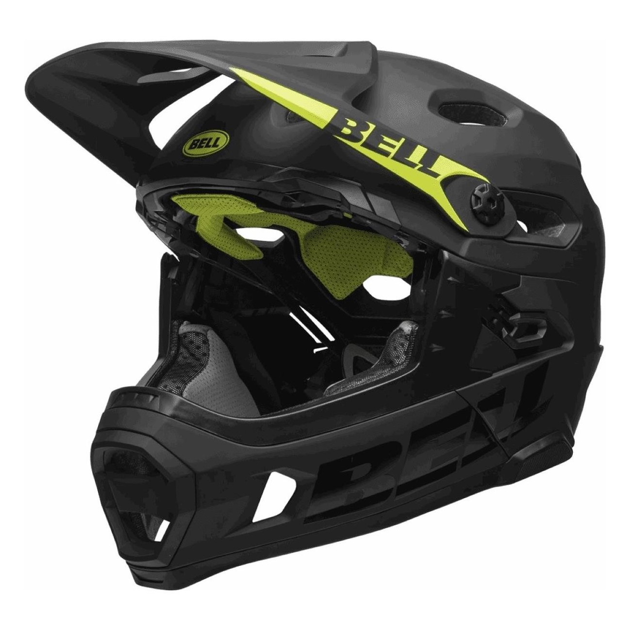 Full Face Super DH Helmet Black/Yellow with MIPS Technology, Size 55-59 cm - 3