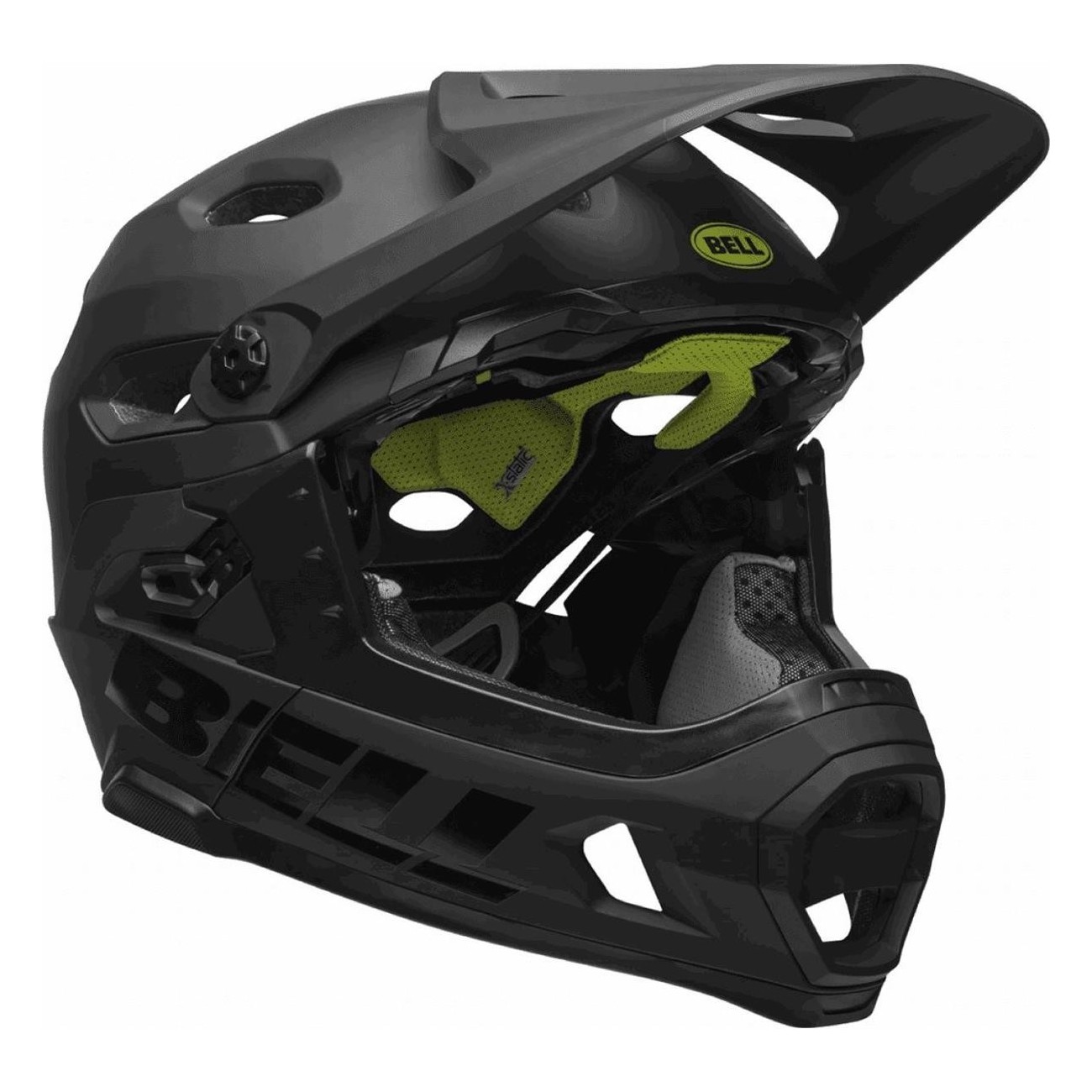 Full Face Super DH Helmet Black/Yellow with MIPS Technology, Size 55-59 cm - 4