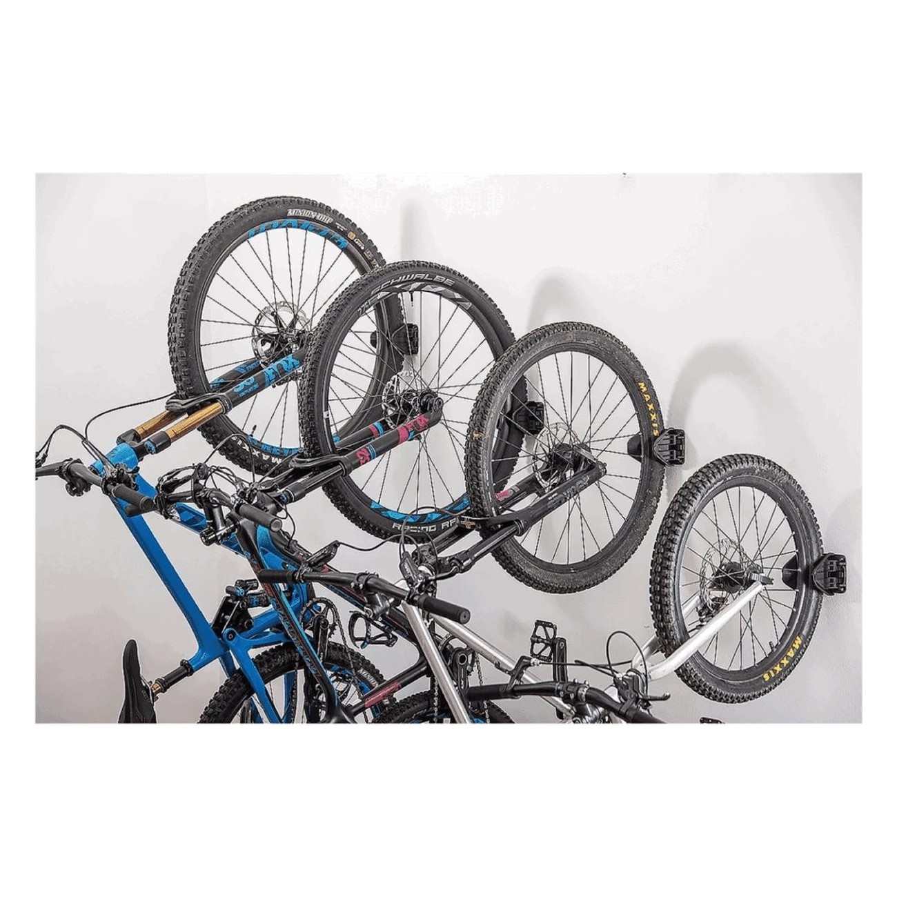 Soporte de Bicicleta de Pared Hiplok Jaw con Candado Z LOK Combo Negro - 3