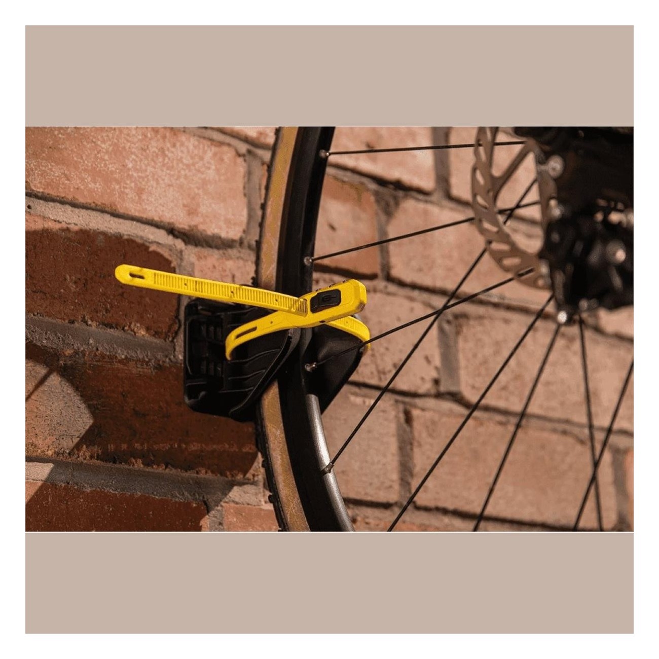 Support de vélo mural Hiplok Jaw avec cadenas Z LOK Combo noir, réglable 20-75mm - 5