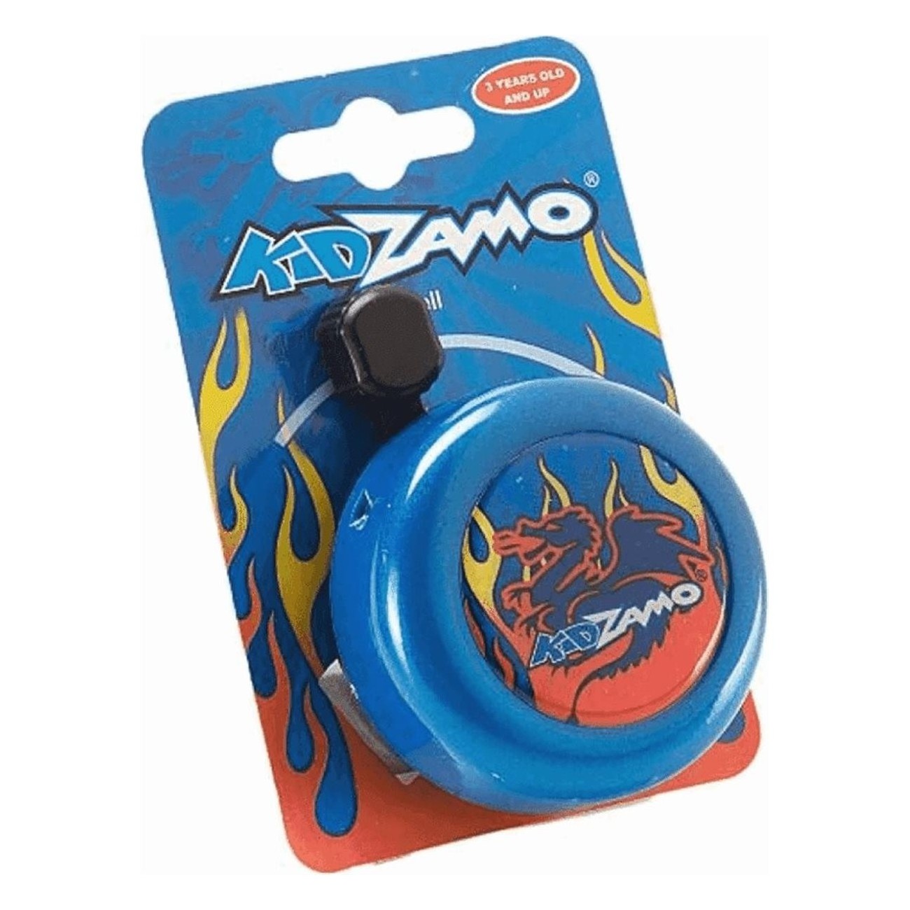 Kidzamo Flame Steel Bike Bell for Kids ø54mm - Loud and Clear Sound - 1