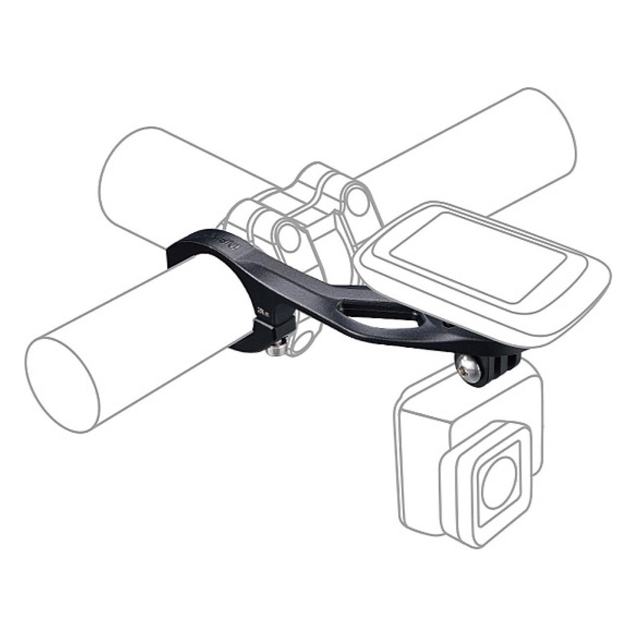 D-LIGHT I-904 Handlebar Mount Compatible with Garmin, GoPro and Lights - 5