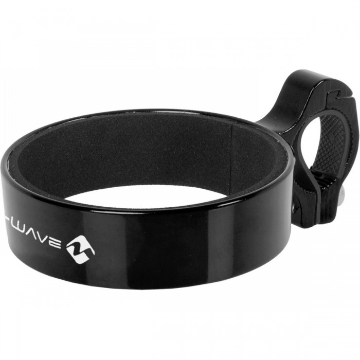 Support de verre M-Wave en aluminium noir pour guidon 22-26 mm avec insert antidérapant - 1