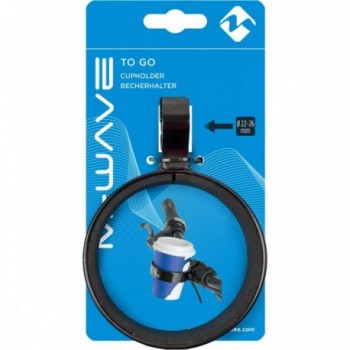 Portabicchieri M-Wave in Alluminio Nero per Manubrio 22-26 mm con Inserto Antiscivolo - 5 - Supporti e adattatori - 088753901374