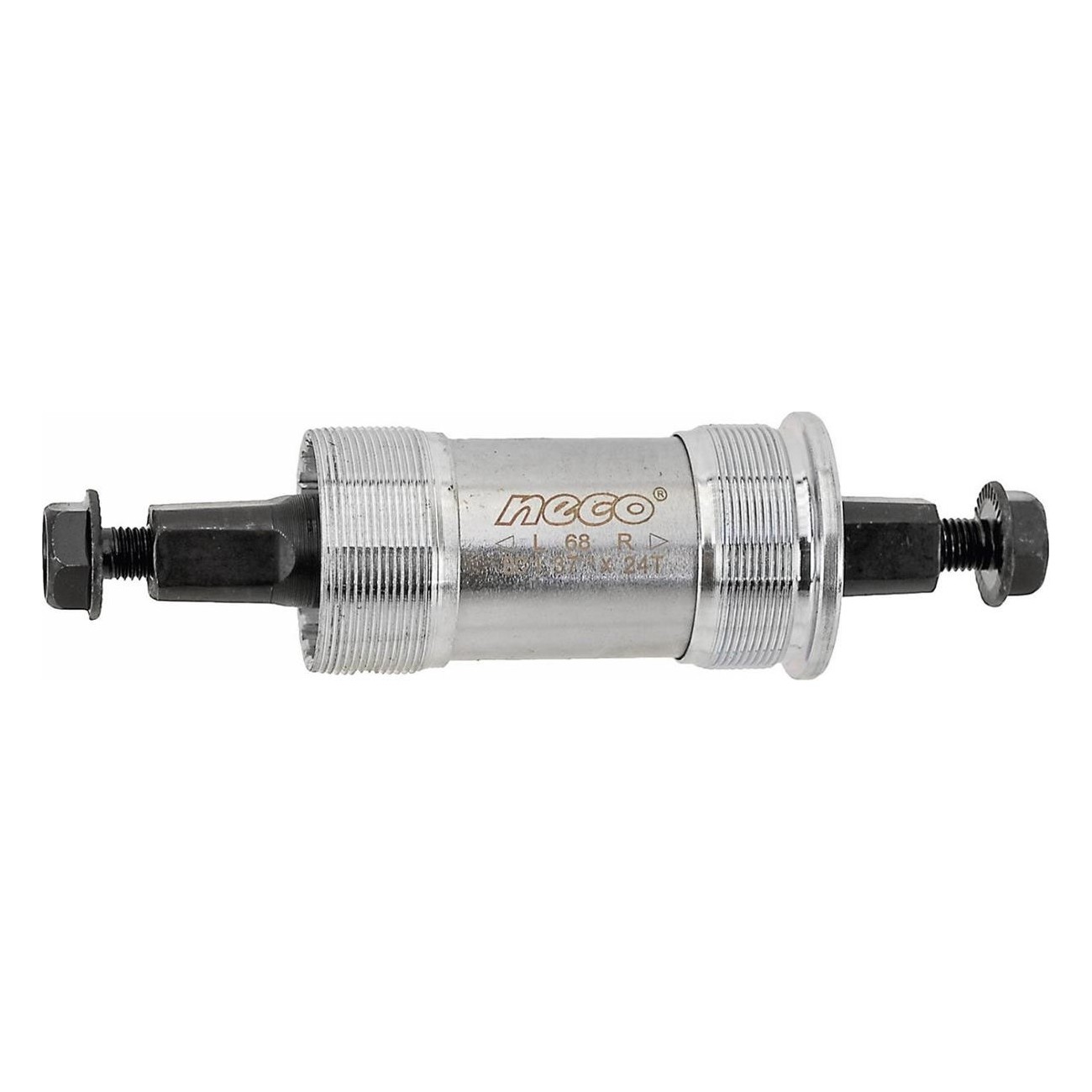 Movimento Centrale Compatto NECO in Acciaio per Shimano 127,5 mm BSA JIS - 1 - Movimento centrale e calotte - 4015493359098